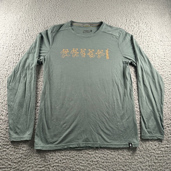 Smartwool Other - Smartwool Grateful Dead Dancing Bears Shirt Mens S Merino 150 Long Sleeve Green